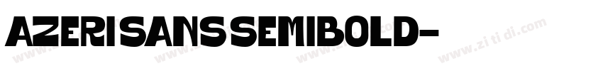 Azeri Sans SemiBold字体转换